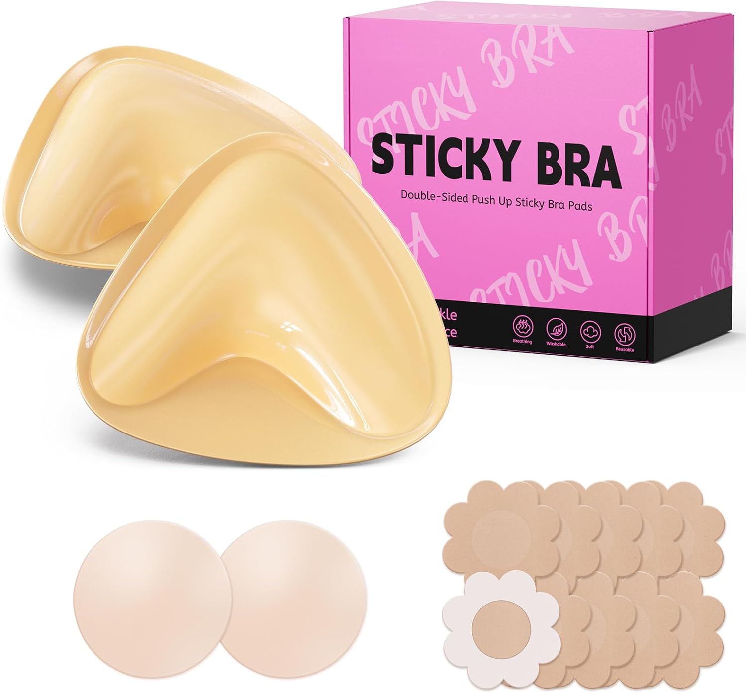 Sticky Push-Up Bra Inserts