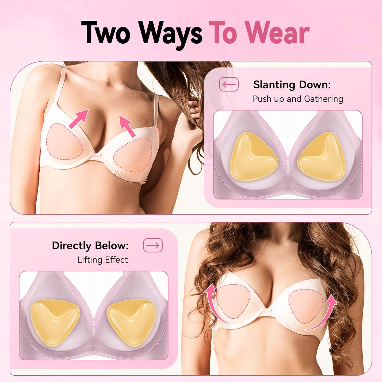 Sticky Push-Up Bra Inserts